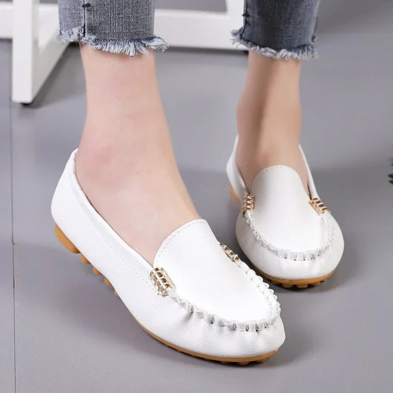 Women Flat Shoes Spring Autumn Women Casual Shoes Slips Round Toe Denim Flat Loafer Plus