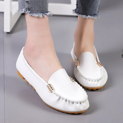Women Flat Shoes Spring Autumn Women Casual Shoes Slips Round Toe Denim Flat Loafer Plus