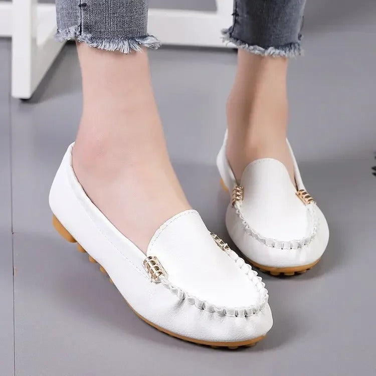 Women Flat Shoes Spring Autumn Women Casual Shoes Slips Round Toe Denim Flat Loafer Plus