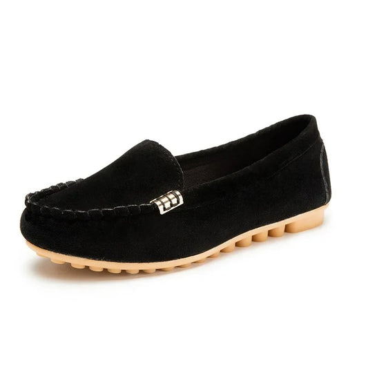 Women Flat Shoes Spring Autumn Women Casual Shoes Slips Round Toe Denim Flat Loafer Plus